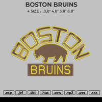 BOSTON BRUINS Embroidery