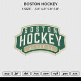 BOSTON HOCKEY Embroidery