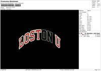 Bostontext Embroidery File 6 sizes