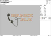 Braidz Embroidery File 6 sizes