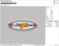 Britney Spears Embroidery