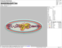 Britney Spears Embroidery