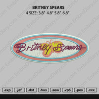 Britney Spears Embroidery