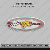 Britney Spears Embroidery