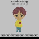 Bts Min Yoongi Embroidery