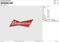 BUDWEISER Embroidery