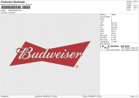 BUDWEISER Embroidery