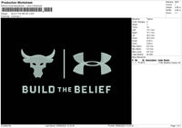 The Belief Embroidery File 6 sizes