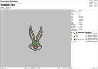 Bunny Money Embroidery File 6 sizes