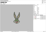 Bunny Money Embroidery File 6 sizes