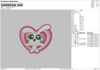 Bunny Love Embroidery File 6 sizes