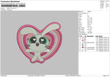 Bunny Love Embroidery File 6 sizes