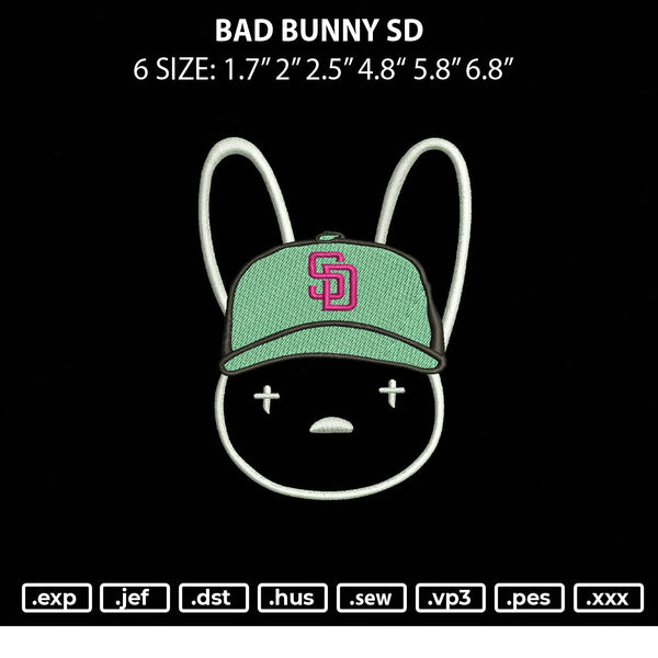 bad bunny sd Embroidery