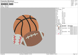 Balls Embroidery File 6 sizes