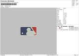 Baseball Rectangle V2 Embroidery File 6 sizes