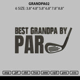 Grandpa02 Embroidery File 6 sizes