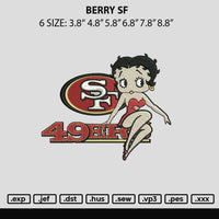 Betty Sf Embroidery File 6 sizes