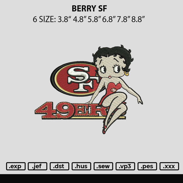 Betty Sf Embroidery File 6 sizes