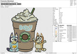 Bluey capucino Embroidery