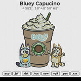 Bluey capucino Embroidery