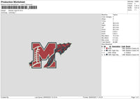 Braves Lm Embroidery File 6 sizes