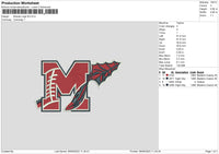 Braves Lm Embroidery File 6 sizes