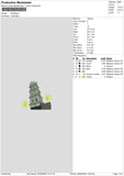 Building Embroidery File 6 sizes