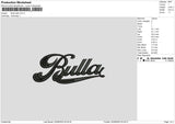 Bulla Satin Embroidery File 6 sizes