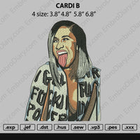 Cardi B Embroidery