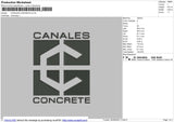 CANALES CONCRETE Embroidery