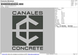 CANALES CONCRETE Embroidery