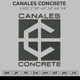 CANALES CONCRETE Embroidery