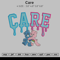 Care Embroidery File