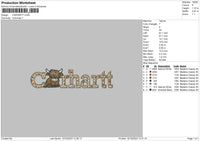 Carhartcow Embroidery File 6 sizes