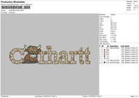 Carhartcow Embroidery File 6 sizes