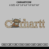 Carhartcow Embroidery File 6 sizes