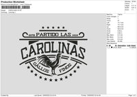 Carolinas Embroidery File 6 sizes