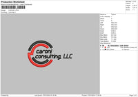 Caronitext Embroidery File 6 sizes