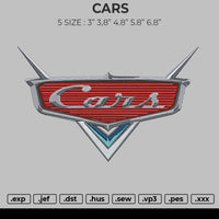 Cars Embroidery