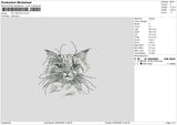 Cat 0503 Embroidery File 6 sizes