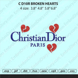 christian dior broken heart Embroidery