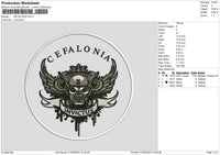 Cefalonia Embroidery File 6 sizes