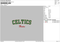 Celtics2601 Embroidery File 6 sizes