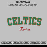 Celtics2601 Embroidery File 6 sizes