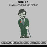 Charlie C Embroidery File 6 sizes