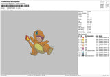 Charmander V03 Embroidery FIle 6 sizes