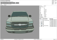 Chevrolet Car Front E,broidery File 6 sizes