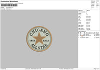 Chicano Embroidery File 6 sizes