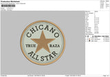 Chicano Embroidery File 6 sizes