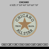 Chicano Embroidery File 6 sizes